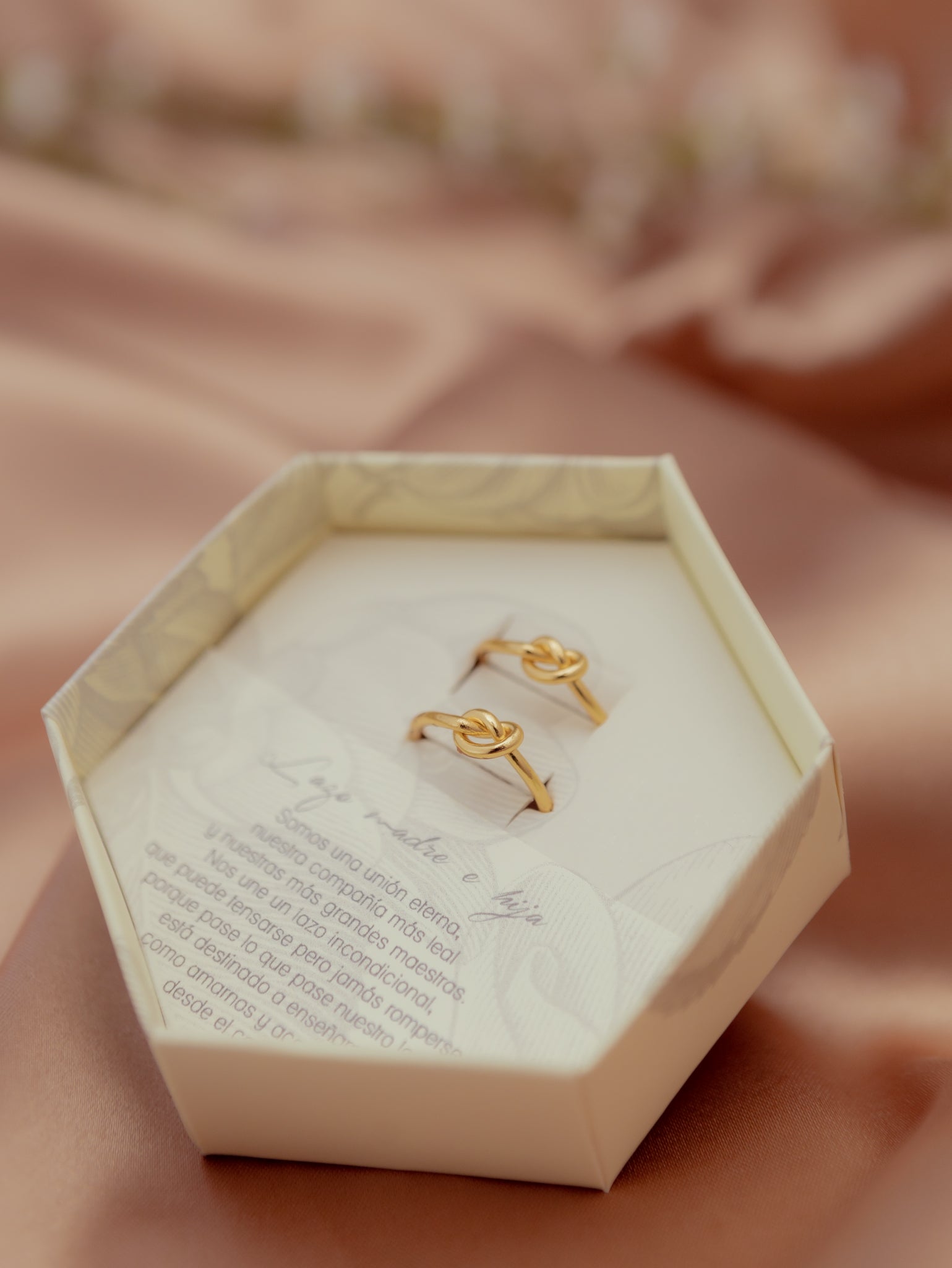 Pacto Anillos Lazo Madre e Hija  (Set x 2 Anillos) ⋆ Unión Eterna